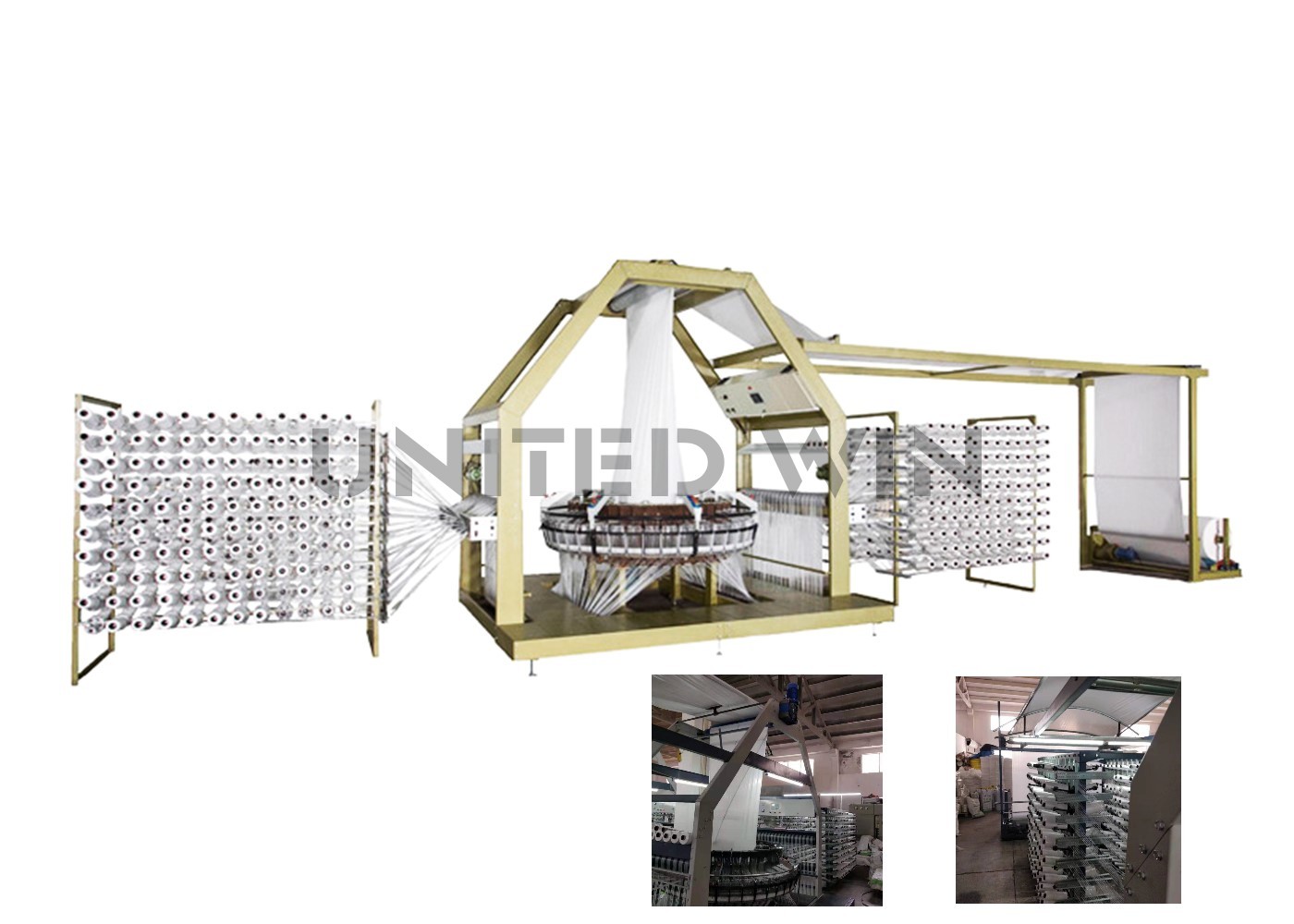 Six Shuttle Circular Loom Machine PP Woven Bag Production Line Plant Full automatic 7.5kw