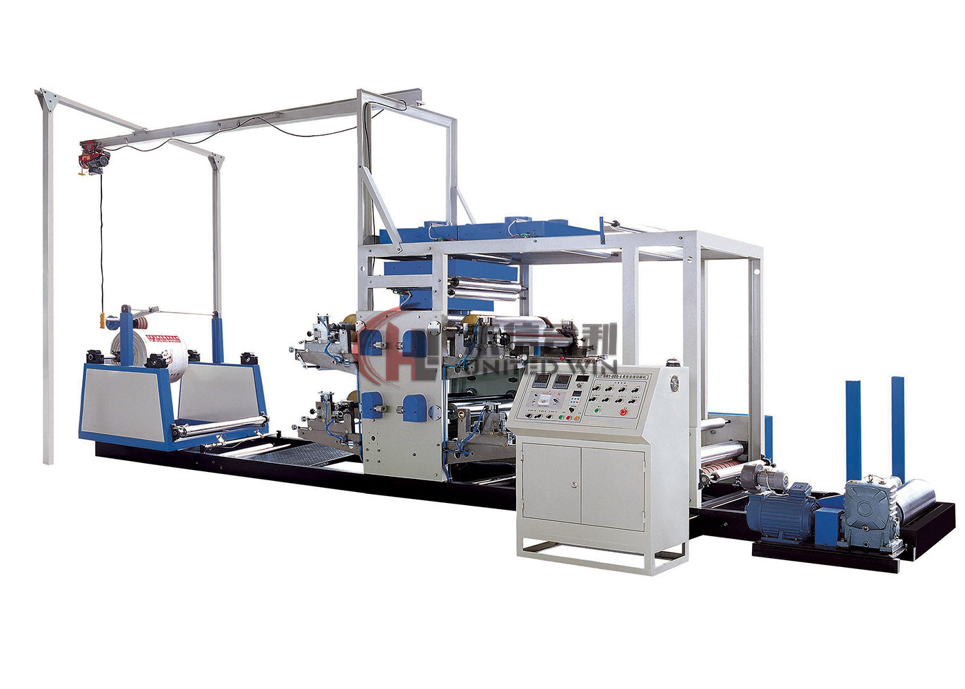 6 Colour Roll To Roll Flexographic Printing Machine Stack Type